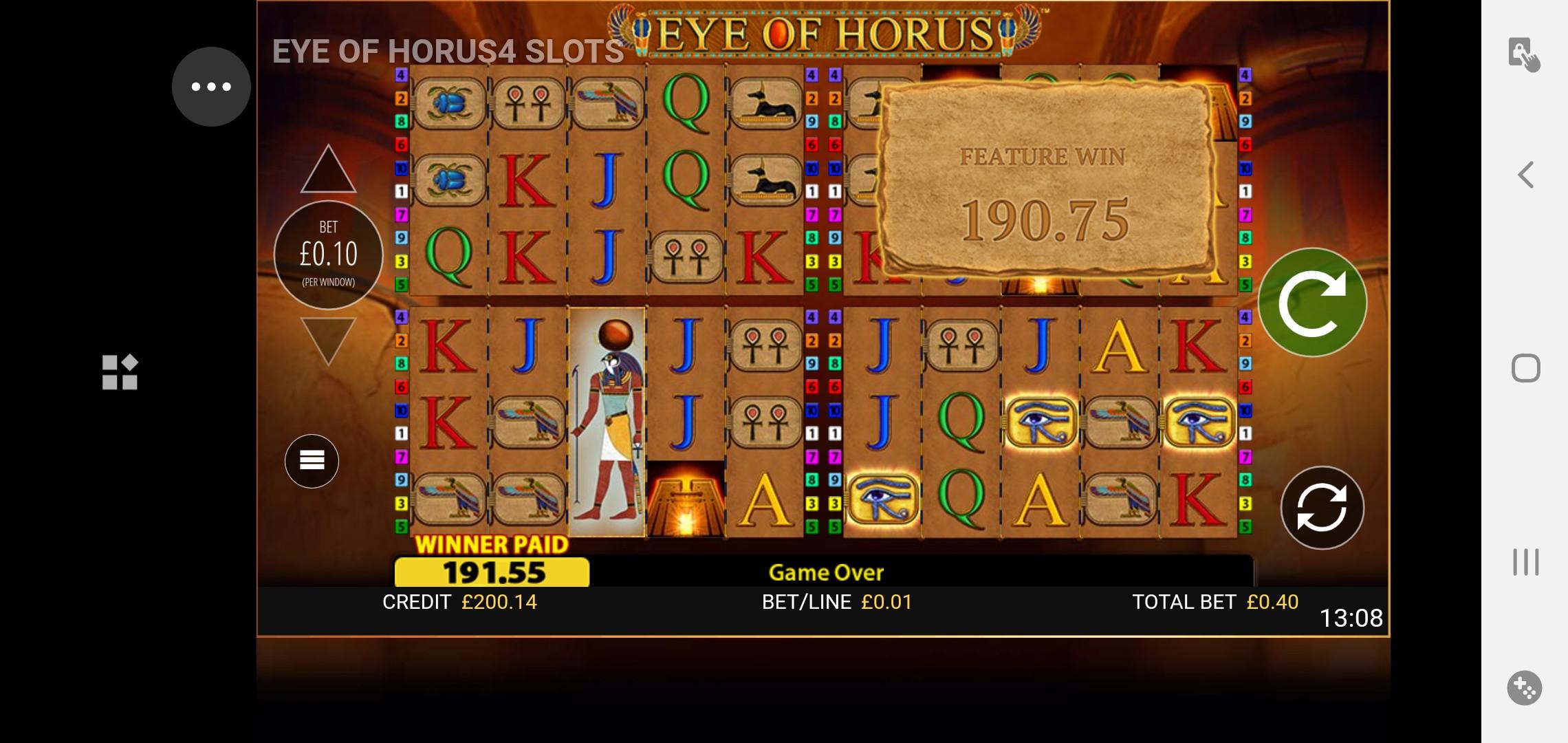Eye Of Horus Power 4 Nice Win Video