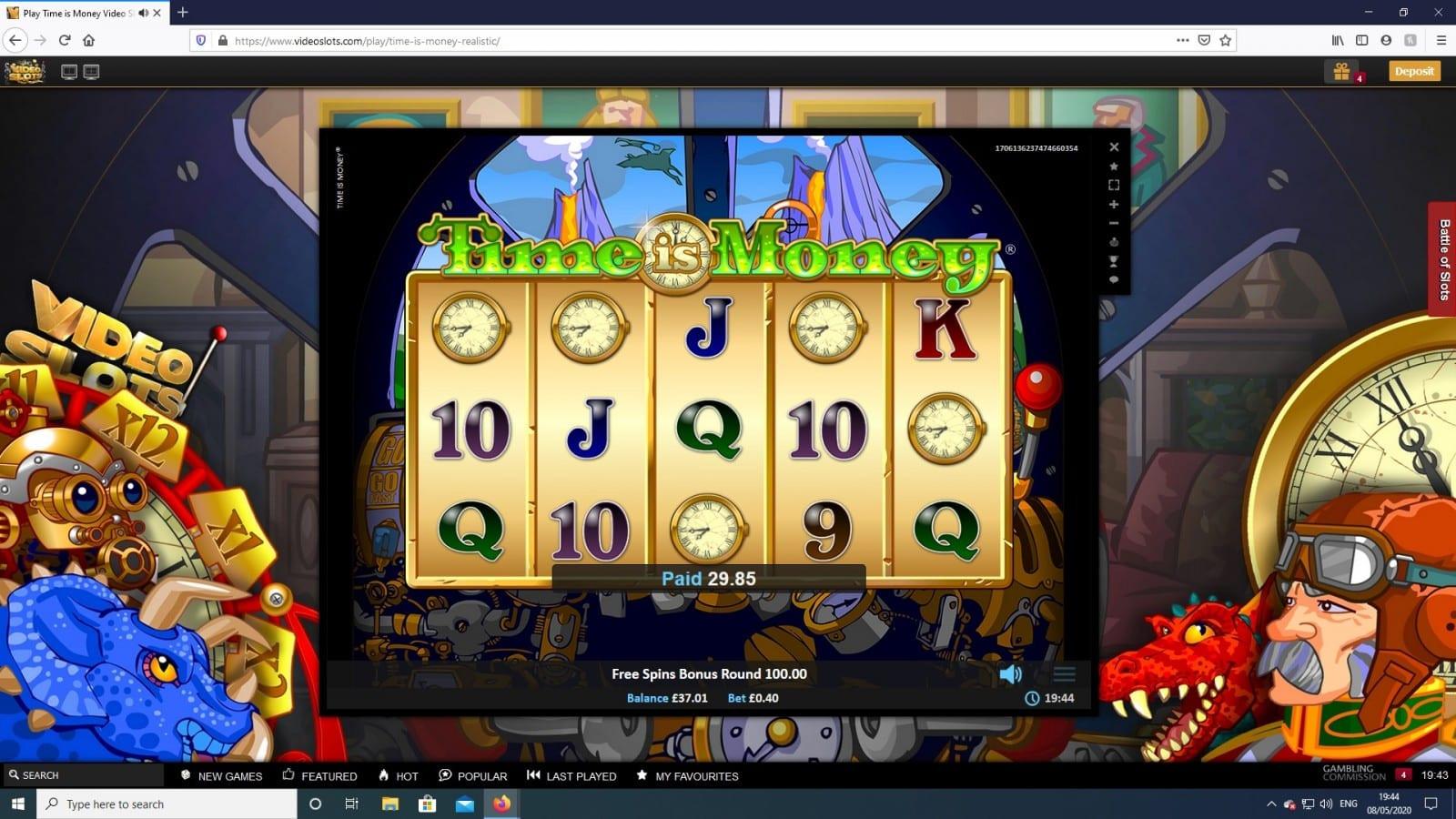 time for a jackpot Video