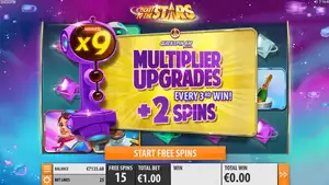 30 Free Spins on Ticket to the Stars this Monday
