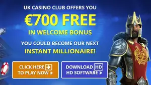 700 EUR in bonuses at UK Casino Club one of the most prestigious online casinos