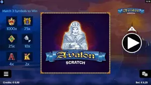 Play Avalon Scratch WIN €100!