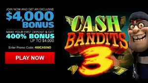 35 Free Spins on Cash Bandits 3 at Slotocash Casino