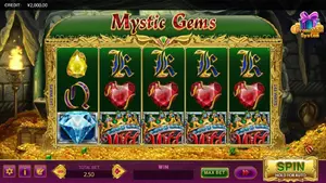 100 Free Spins on Mystic Gems at Miami Club Casino