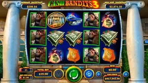 25 Free Spins on Cash Bandits 3 at Uptown Pokies Casino