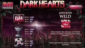 30 Free Spins on Dark Hearts at Desert Nights Casino