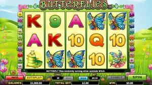 $10 Free Chip on Butterflies II at Miami Club Casino