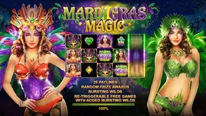 50 Free Spins on Mardi Gras Magic at Slotocash Casino