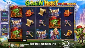 25 Free Spins Goblin on Heist Powernudge at Black Diamond Casino