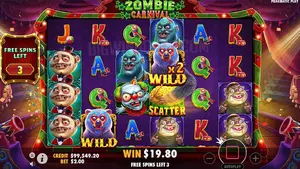 25 Free Spins on Zombie Carnival at SpartanSlots Casino