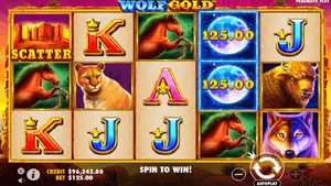 25 Free Spins on Wolf Gold Power Jackpot