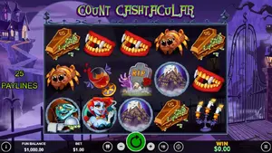 33 Free Spins on Count Cashtacular
