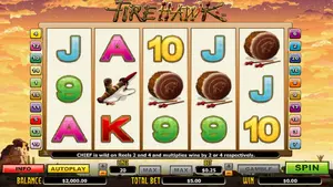 40 Free Spins on Fire Hawk at Miami Club Casino
