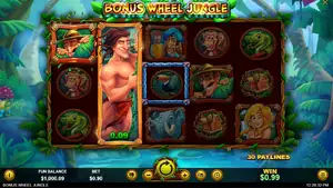 30 Free Spins on Bonus Wheel Jungle at Slotocash Casino