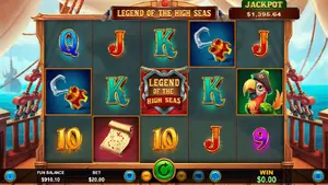 40 Free Spins on Legend of the High Seas
