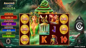 Play Amazing Link Medusa and WIN $100