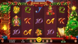 25 Free Spins on Sneaky Santa at Slotocash Casino