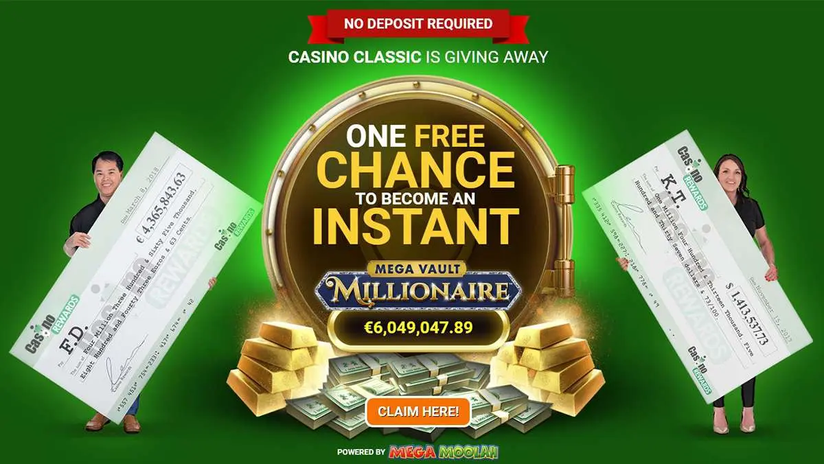 FREE chance to hit a guaranteed million dollar jackpot