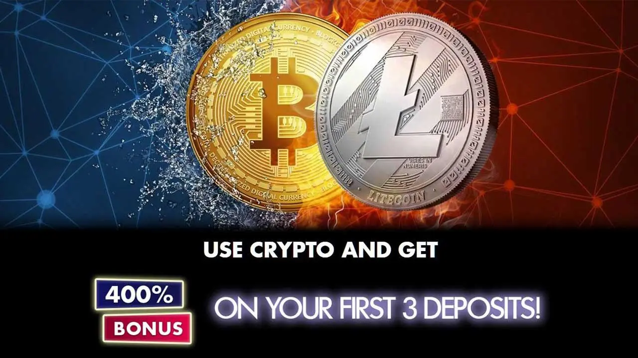 Crypto Bonus: 400% Bonus on your first 3 deposits