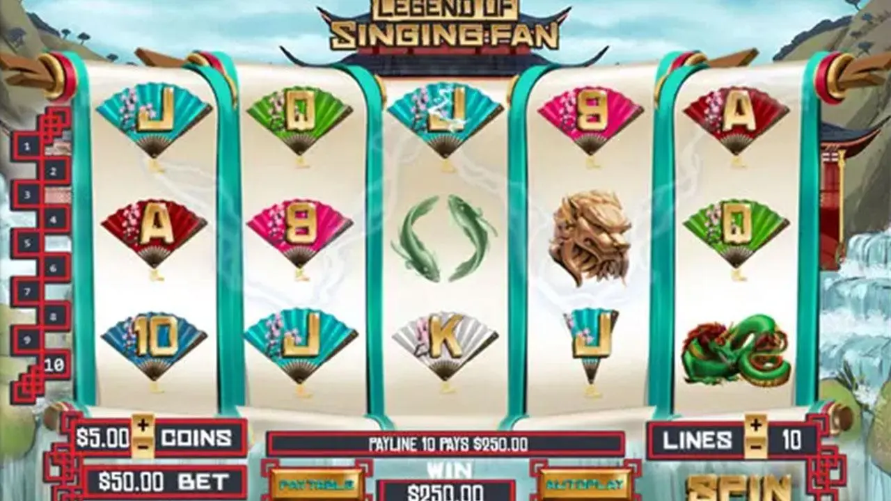 44 Free Spins on Legend of Singing Fan at Red Stag Casino