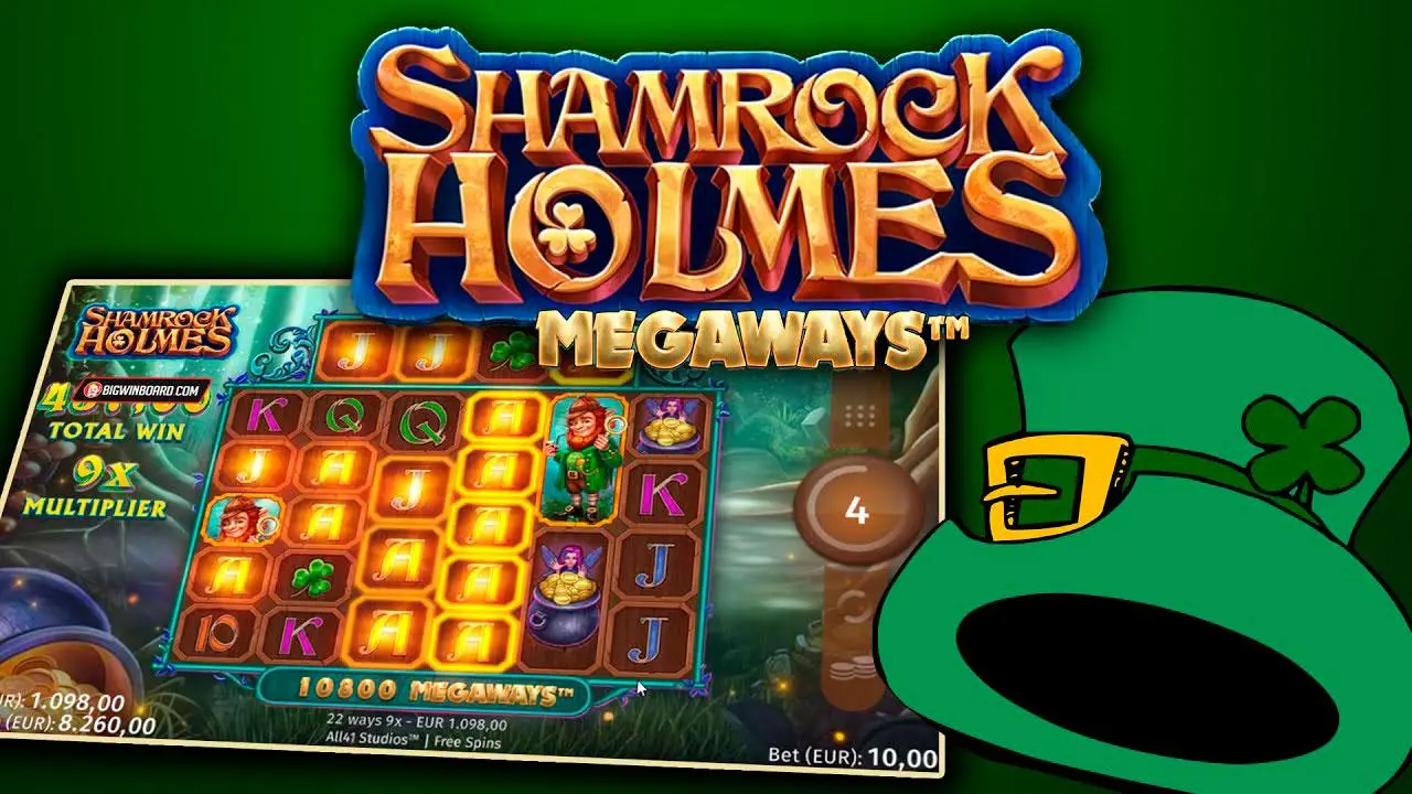Play Shamrock Holmes Megaways and WIN 100