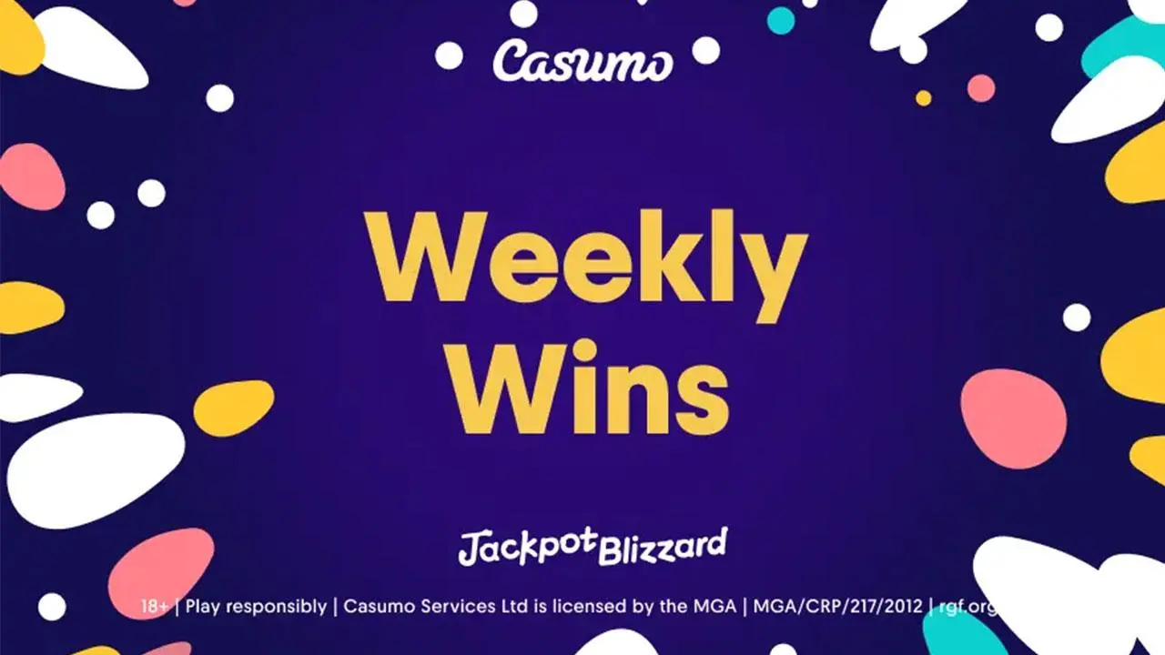 Last weeks Jackpot Blizzard wins at Casumo Casino