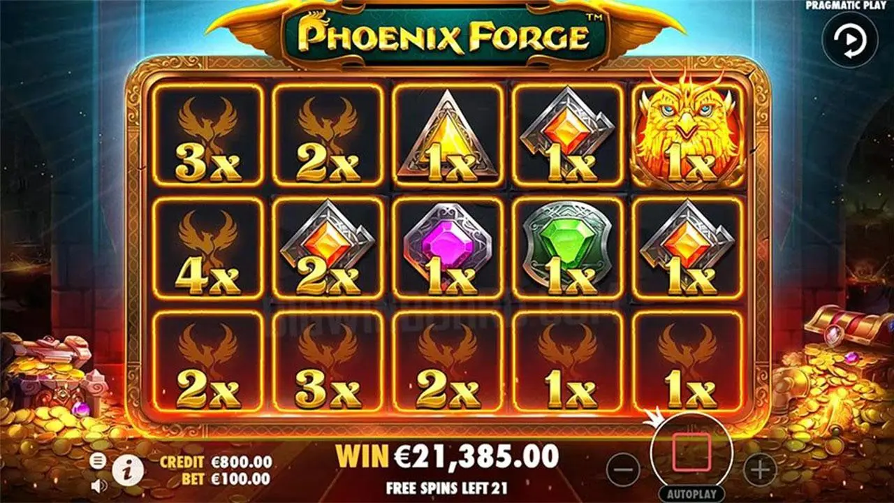 25 Free Spins on Phoenix Forge at Spartan Slots Casino