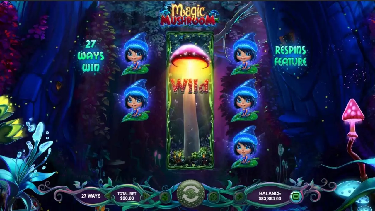 133 Spins on Magic Mushroom at Uptown Aces Casino