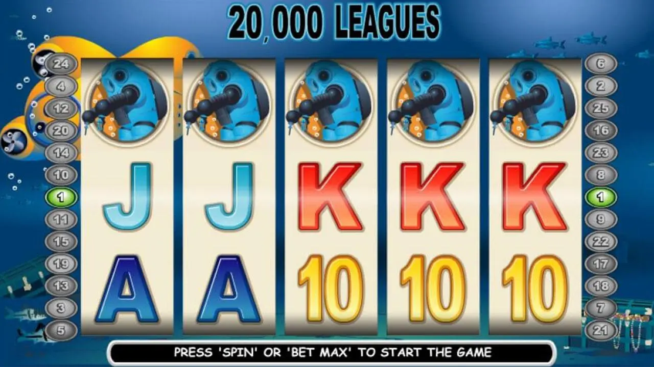 50 Free Spins on 20,000 Leagues at Miami Club Casino