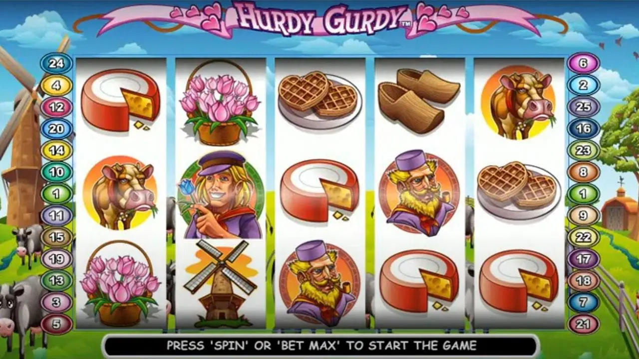 50 Free Spins on Hurdy Gurdy at Miami Club Casino