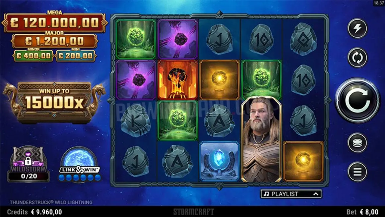 Double Points on Thunderstruck Wild Lightning