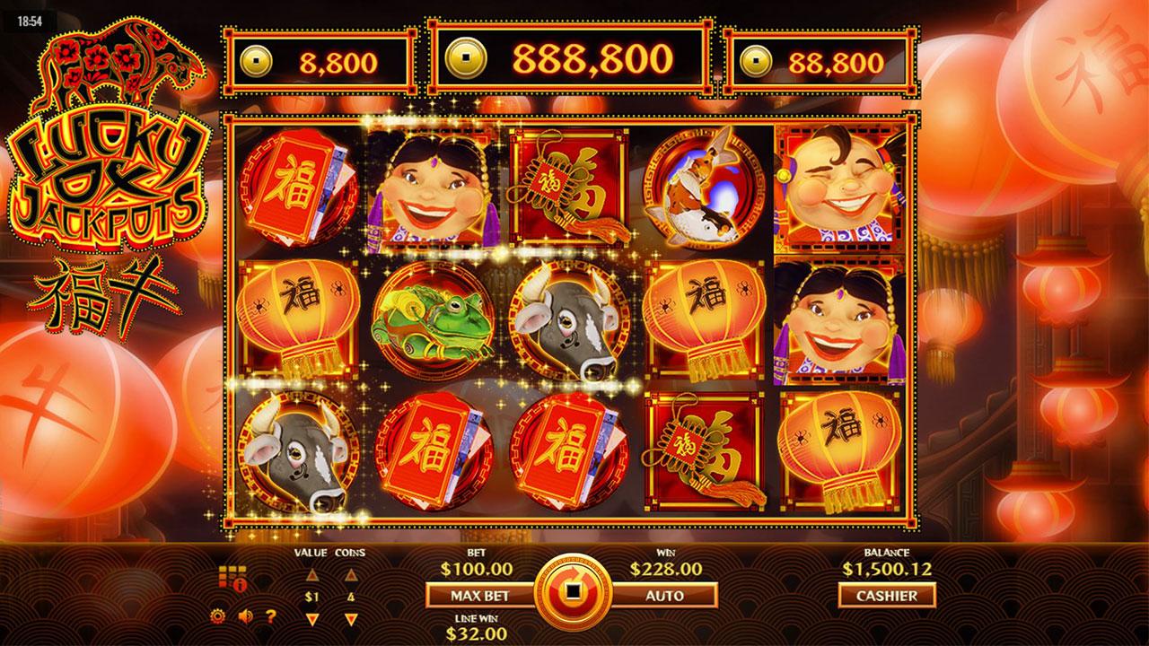20 Free Spins on Lucky Ox Jackpots at Desert Nights Casino
