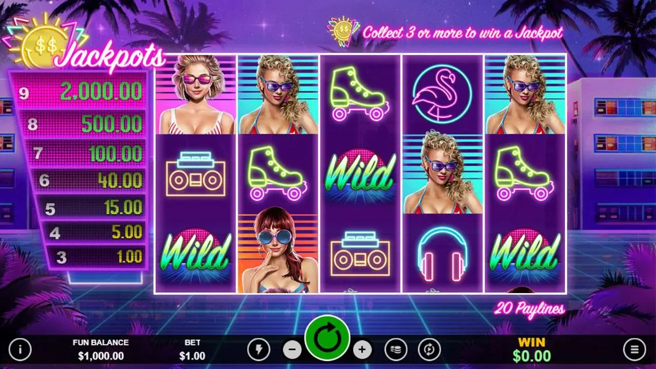 100 Free Spins on Miami Jackpots at Slotocash Casino 