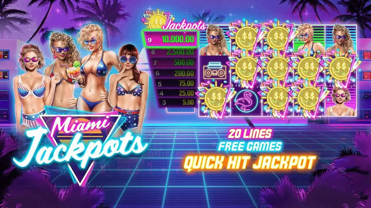 100 Free Spins on Miami Jackpots at Slotocash Casino 