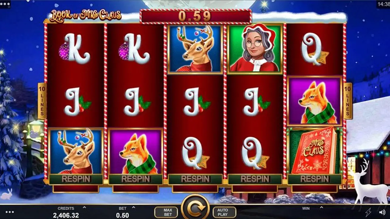 Play Book of Mrs Claus and Win $100