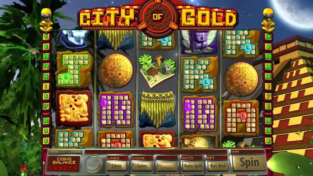 40 Free Spins on City of Gold at Miami Club Casino