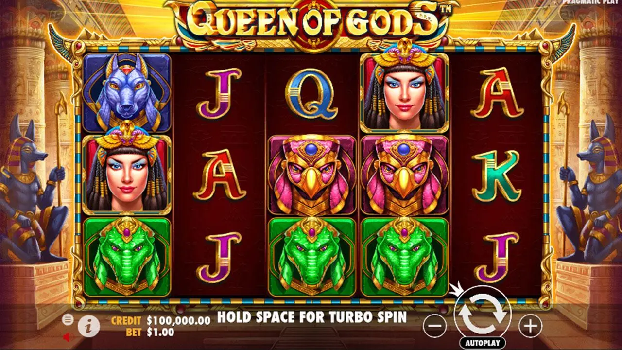 25 Free Spins on Queen of Gods at SpartanSlots Casino