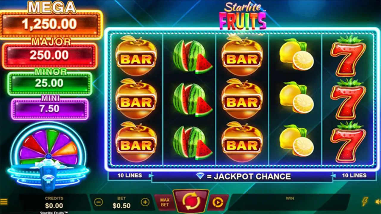 Play Starlite Fruits and WIN $100