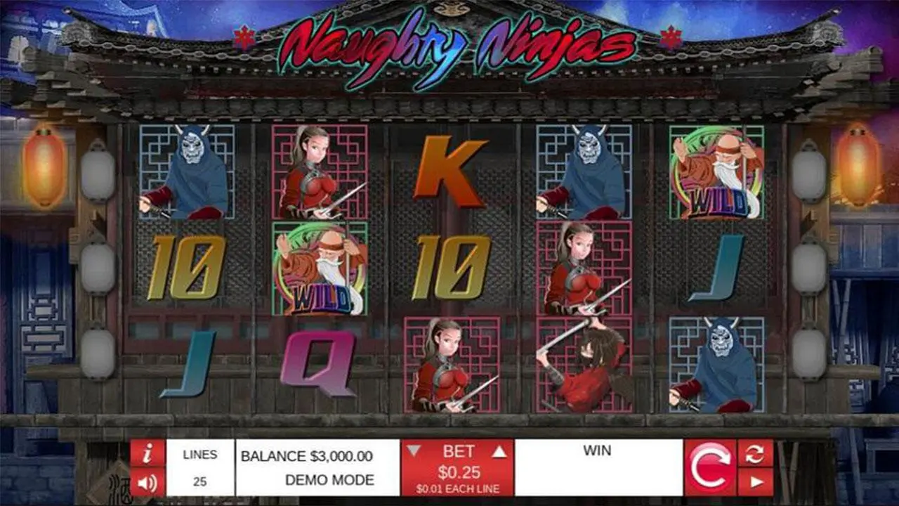 43 Free Spins on Naughty Ninjas at Red Stag Casino