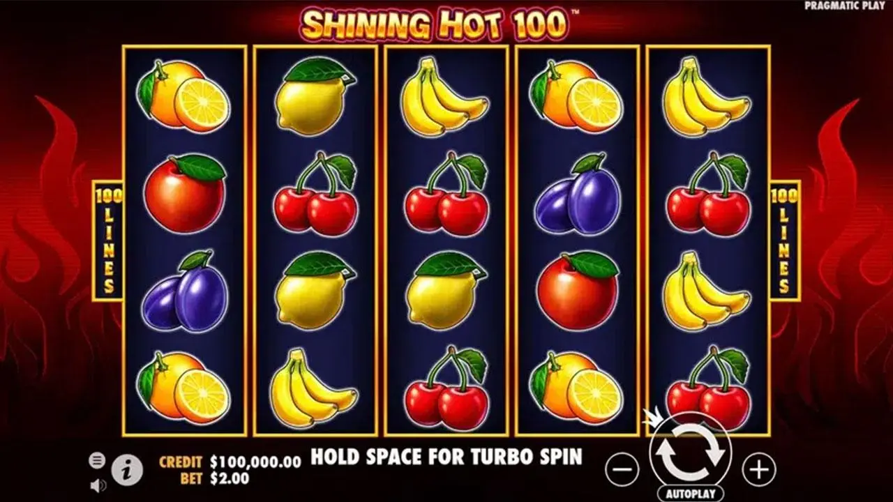 25 Free Spins on Shining Hot 100