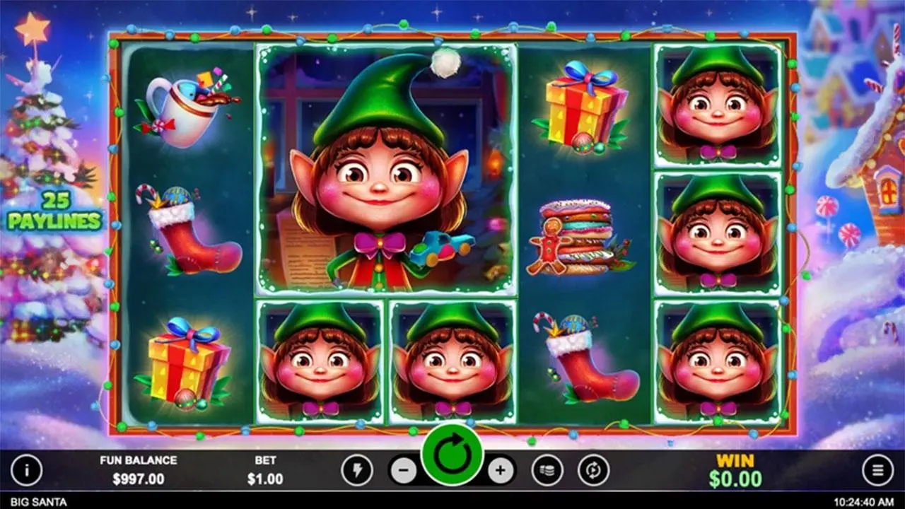 30 Free Spins on Big Santa at Fair Go Casino