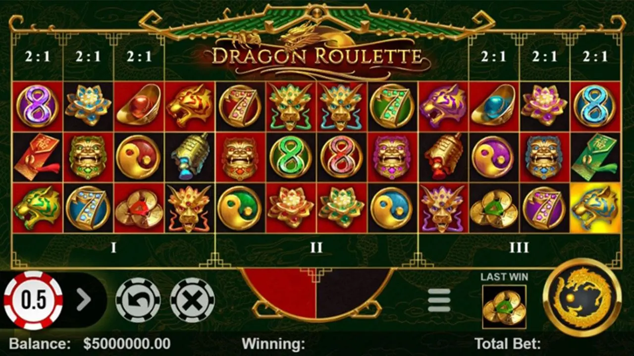 15 Free Chip on Dragon Roulette
