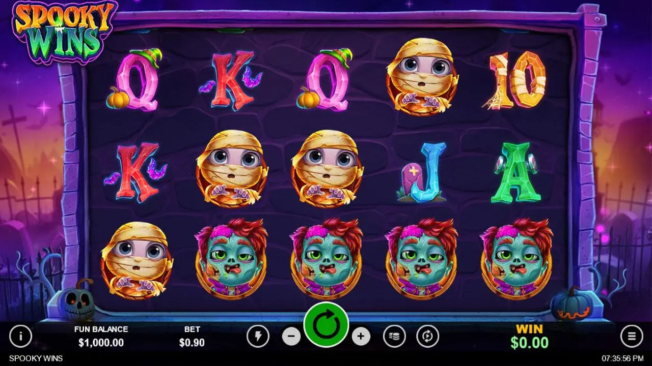 22 Free Spins on Spooky Wins