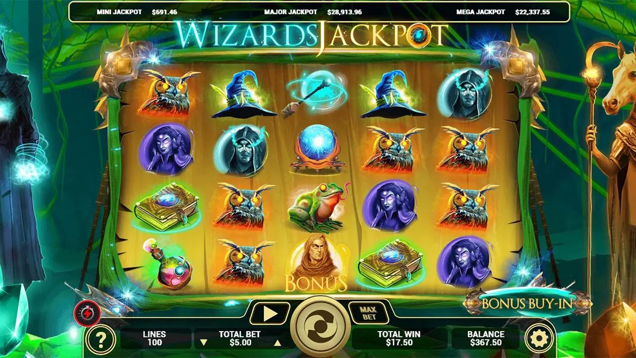 15 Free Chip on Wizards Jackpot