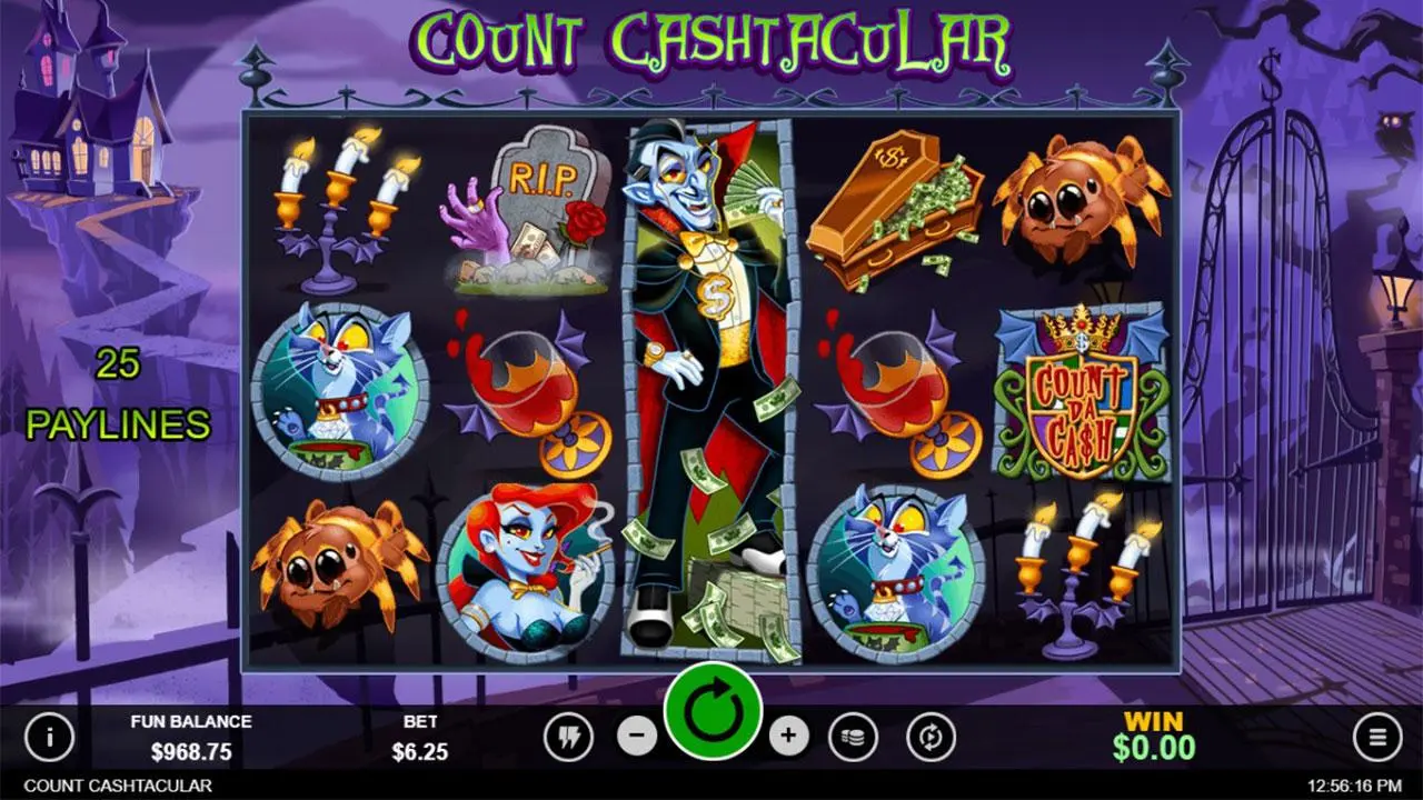 31 Free Spins on Count Cashtacular at Slotocash Casino