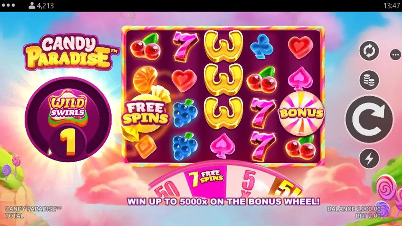 Play Candy Paradise and WIN $100