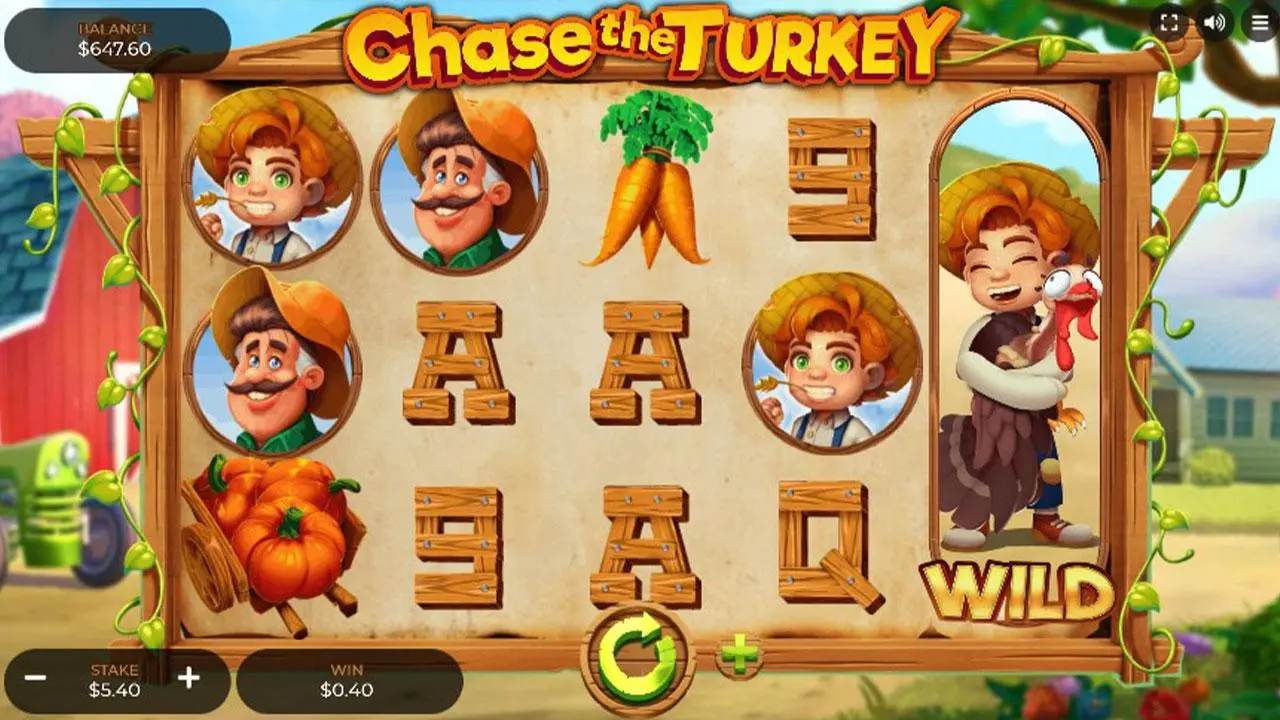 39 Free Spins on Chase the Turkey at Red Stag Casino