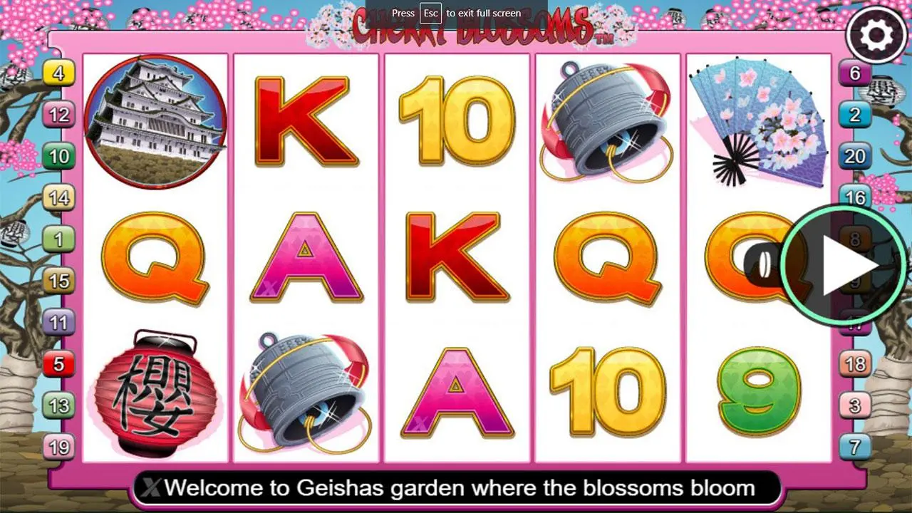 40 Free Spins on Cherry Blossoms at Miami Club Casino 