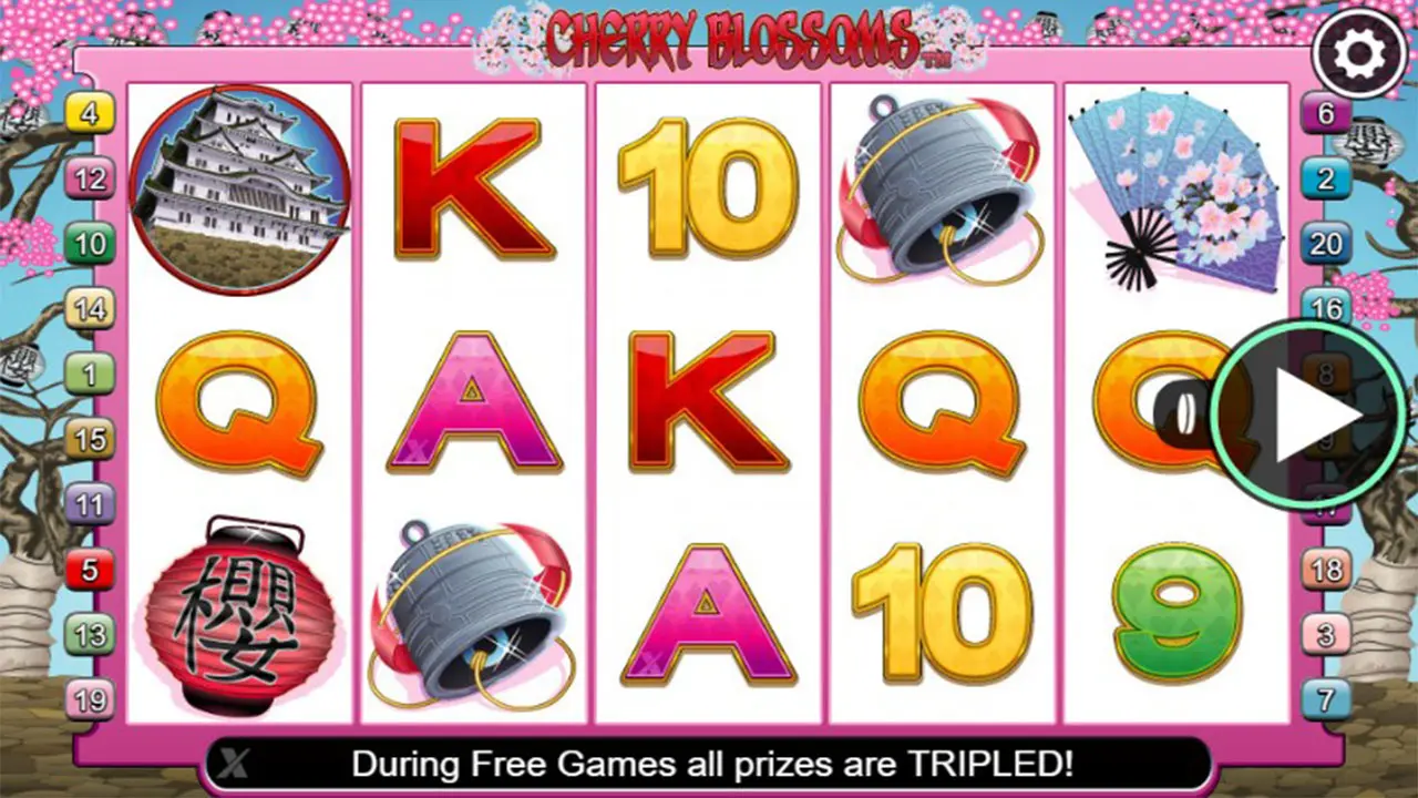 40 Free Spins on Cherry Blossoms at Miami Club Casino v2