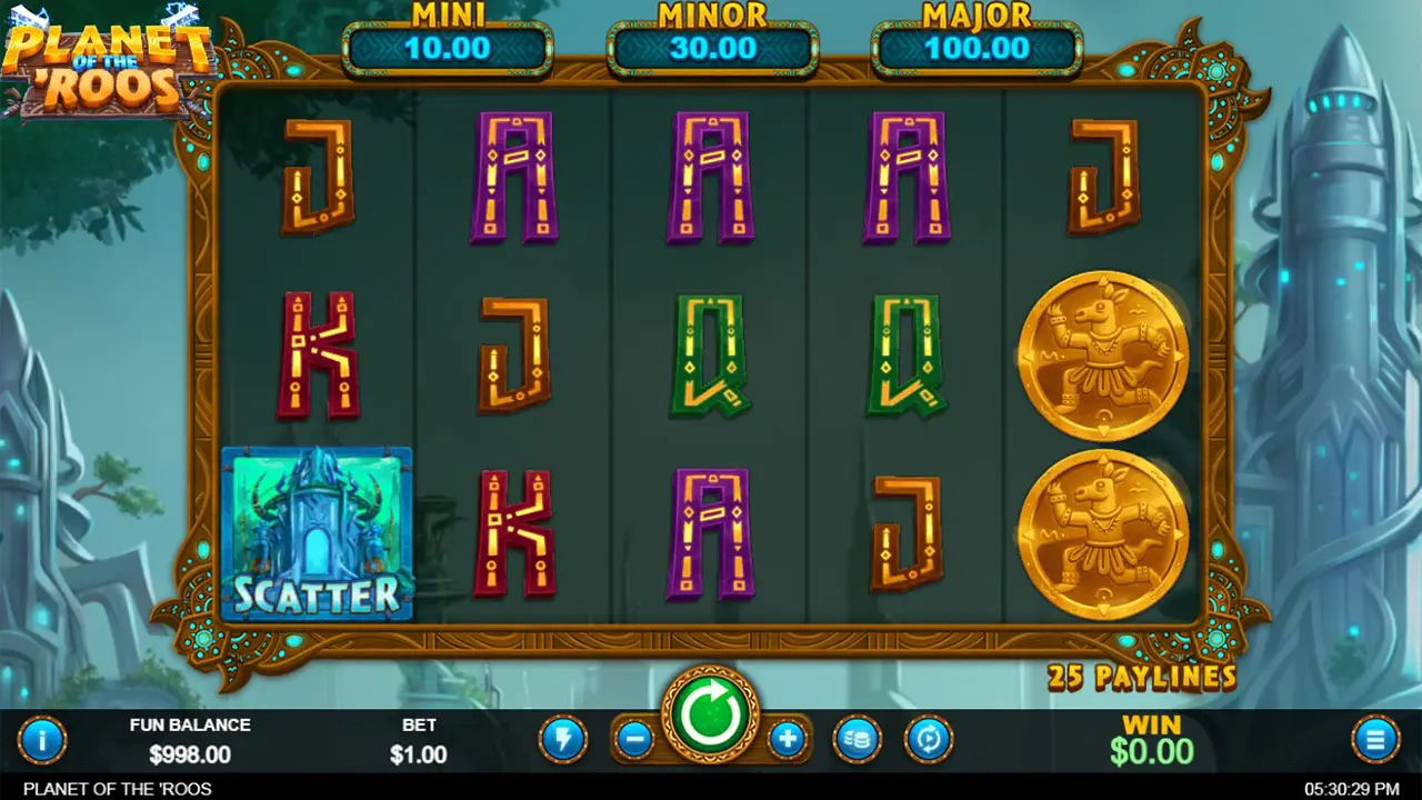 35 Free Spins on Planet of the Roos