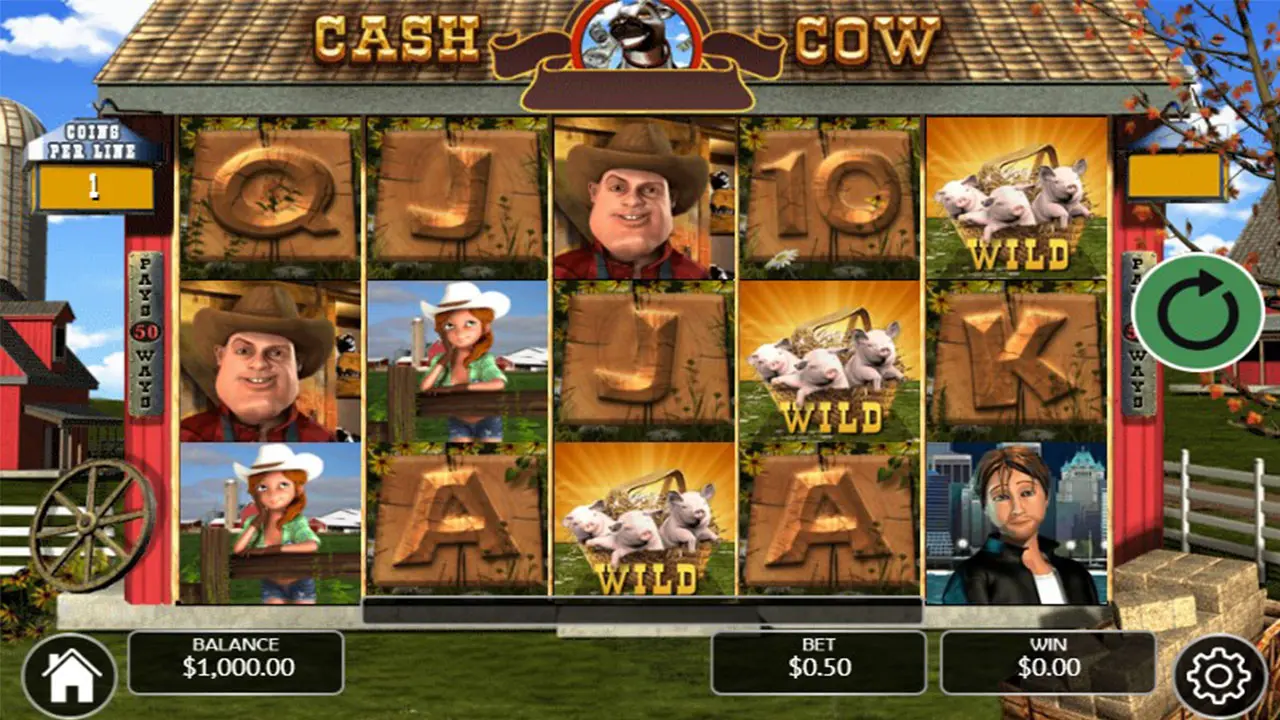 25 Free Spins on Cash Cow at Miami Club Casino